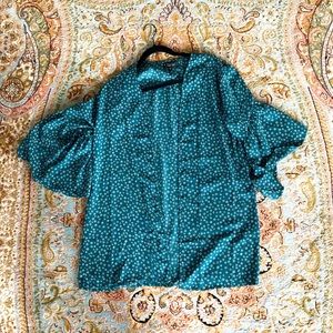 Francessca’s|Trixxi Green Flower Kimono